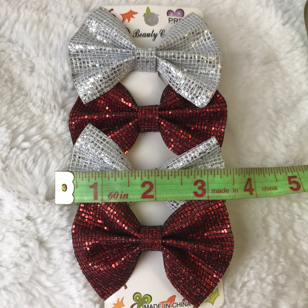 Girl’s Holiday Hair Bows - Picture 7 of 7